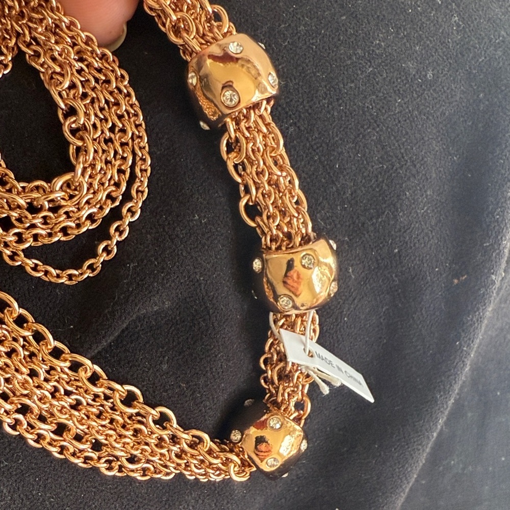 Stackable Gold Multi-Strand Necklace - Picture 6 of 6